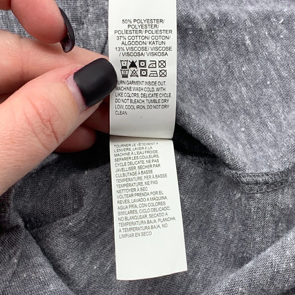 🎉Lucky Brand Heather Gray Lucky Brand Graphic Tee - Picture 6 of 7